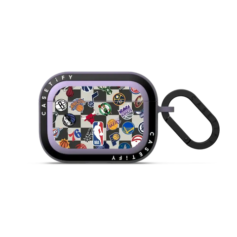 NBA Checkered Logo Earbuds Case