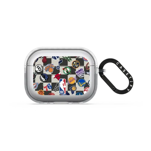 NBA Checkered Logo Earbuds Case