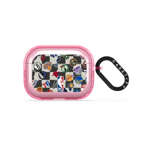 NBA Checkered Logo Earbuds Case