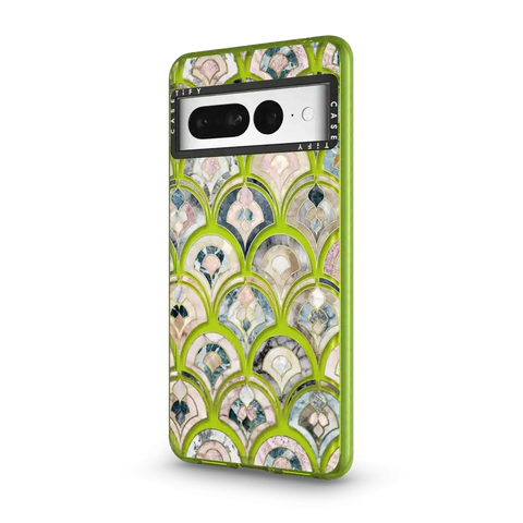 Art Deco Marble Tiles in Soft Pastel on transparent 2