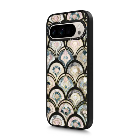 Art Deco Marble Tiles in Soft Pastel on transparent 2