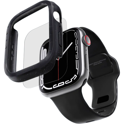 Metallic Impact Case with Screen Protector - Black