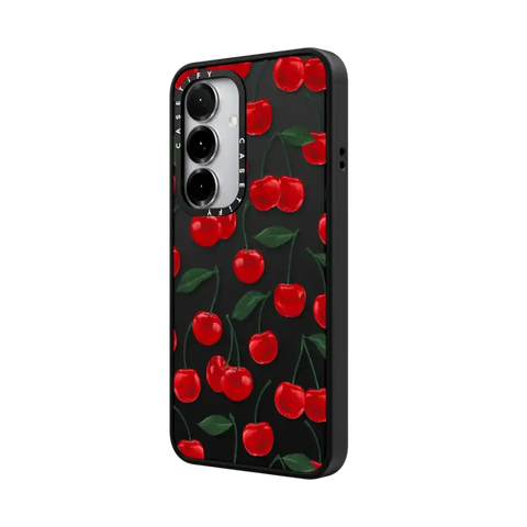 vibrant red cherry pattern