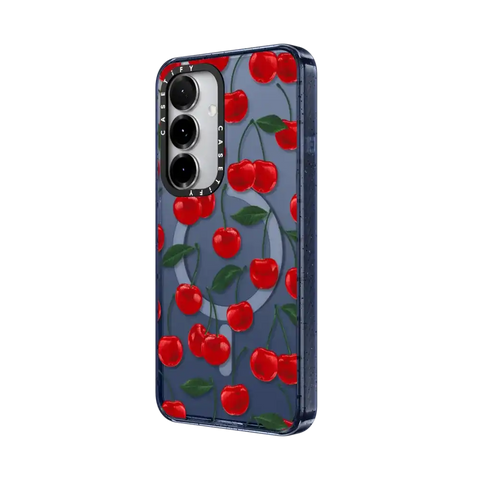 vibrant red cherry pattern