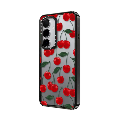 vibrant red cherry pattern