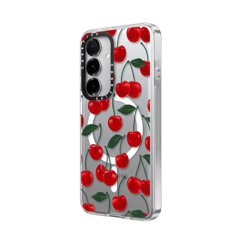 vibrant red cherry pattern
