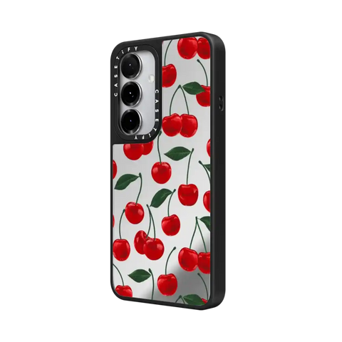 vibrant red cherry pattern