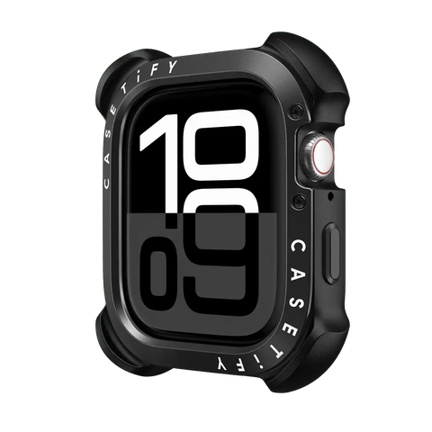 Metallic Impact Case with Screen Protector - Black