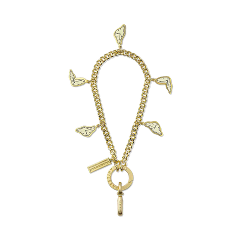 Melting Clock Curb Chain Wrist Strap (The Persistence of