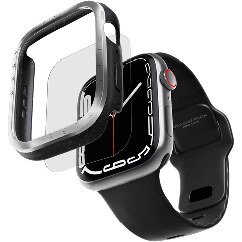 Metallic Impact Case with Screen Protector - Black