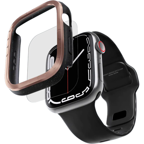 Metallic Impact Case with Screen Protector - Black