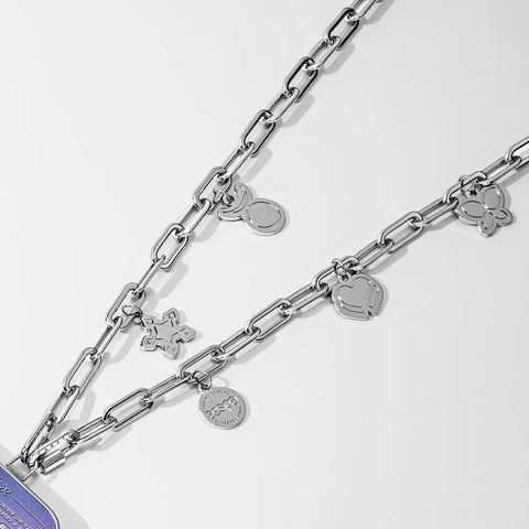 aespa Metal Charm Chain Phone Strap
